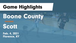 Boone County  vs Scott  Game Highlights - Feb. 4, 2021