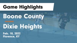 Boone County  vs Dixie Heights  Game Highlights - Feb. 18, 2022