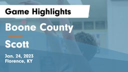 Boone County  vs Scott  Game Highlights - Jan. 24, 2023