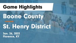 Boone County  vs St. Henry District  Game Highlights - Jan. 26, 2023