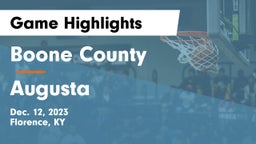 Boone County  vs Augusta  Game Highlights - Dec. 12, 2023