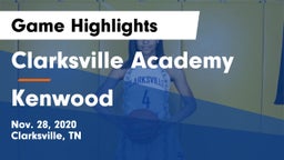 Clarksville Academy vs Kenwood  Game Highlights - Nov. 28, 2020