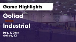 Goliad  vs Industrial  Game Highlights - Dec. 4, 2018