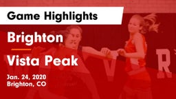 Brighton  vs Vista Peak  Game Highlights - Jan. 24, 2020