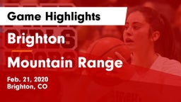 Brighton  vs Mountain Range Game Highlights - Feb. 21, 2020