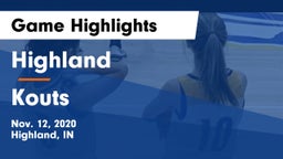 Highland  vs Kouts  Game Highlights - Nov. 12, 2020