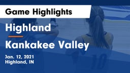 Highland  vs Kankakee Valley  Game Highlights - Jan. 12, 2021