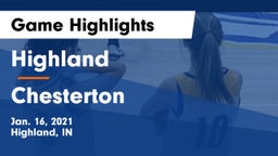 Highland  vs Chesterton  Game Highlights - Jan. 16, 2021