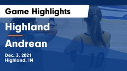Highland  vs Andrean  Game Highlights - Dec. 3, 2021