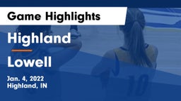 Highland  vs Lowell  Game Highlights - Jan. 4, 2022