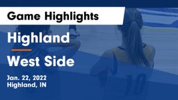 Highland  vs West Side  Game Highlights - Jan. 22, 2022