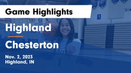 Highland  vs Chesterton  Game Highlights - Nov. 2, 2023