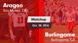 Matchup: Aragon  vs. Burlingame  2016