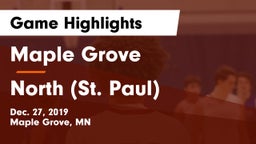 Maple Grove  vs North (St. Paul)  Game Highlights - Dec. 27, 2019
