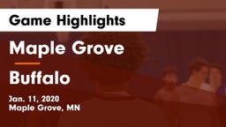 Maple Grove  vs Buffalo  Game Highlights - Jan. 11, 2020