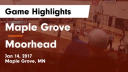 Maple Grove  vs Moorhead  Game Highlights - Jan 14, 2017