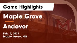 Maple Grove  vs Andover  Game Highlights - Feb. 5, 2021