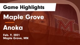 Maple Grove  vs Anoka  Game Highlights - Feb. 9, 2021