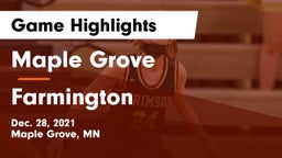 Maple Grove  vs Farmington  Game Highlights - Dec. 28, 2021