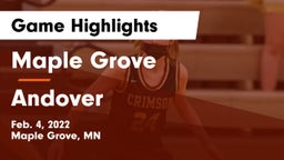 Maple Grove  vs Andover  Game Highlights - Feb. 4, 2022