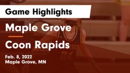 Maple Grove  vs Coon Rapids  Game Highlights - Feb. 8, 2022