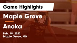 Maple Grove  vs Anoka  Game Highlights - Feb. 18, 2022