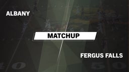 Matchup: Albany  vs. Fergus Falls  2016