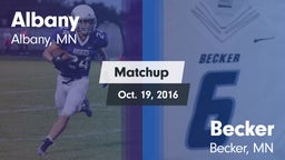 Matchup: Albany  vs. Becker  2016