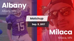 Matchup: Albany  vs. Milaca  2017
