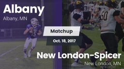 Matchup: Albany  vs. New London-Spicer  2017