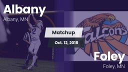 Matchup: Albany  vs. Foley  2018
