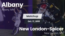 Matchup: Albany  vs. New London-Spicer  2018