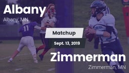 Matchup: Albany  vs. Zimmerman  2019