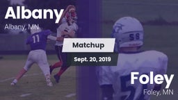 Matchup: Albany  vs. Foley  2019