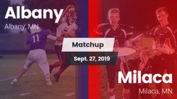 Matchup: Albany  vs. Milaca  2019