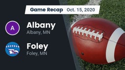 Recap: Albany  vs. Foley  2020