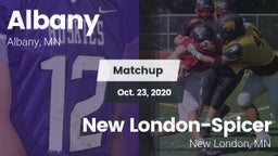 Matchup: Albany  vs. New London-Spicer  2020