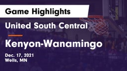 United South Central  vs Kenyon-Wanamingo  Game Highlights - Dec. 17, 2021