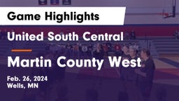 United South Central  vs Martin County West  Game Highlights - Feb. 26, 2024