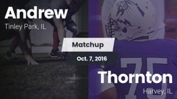 Matchup: Andrew  vs. Thornton  2016