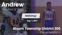 Matchup: Andrew  vs. Bloom Township  District 206 2017