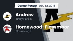 Recap: Andrew  vs. Homewood-Flossmoor  2018