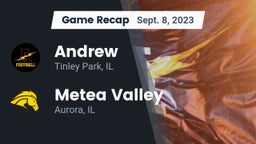 Recap: Andrew  vs. Metea Valley  2023