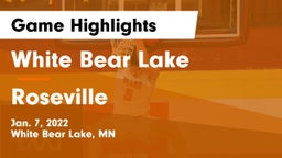 White Bear Lake  vs Roseville  Game Highlights - Jan. 7, 2022