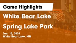White Bear Lake  vs Spring Lake Park  Game Highlights - Jan. 13, 2024