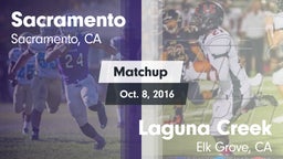 Matchup: Sacramento High vs. Laguna Creek  2016