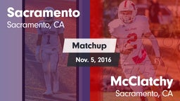 Matchup: Sacramento High vs. McClatchy  2016