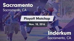 Matchup: Sacramento High vs. Inderkum  2016