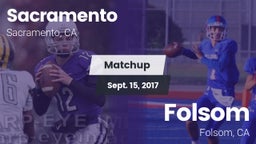 Matchup: Sacramento High vs. Folsom  2017
