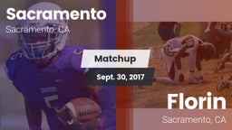 Matchup: Sacramento High vs. Florin  2017